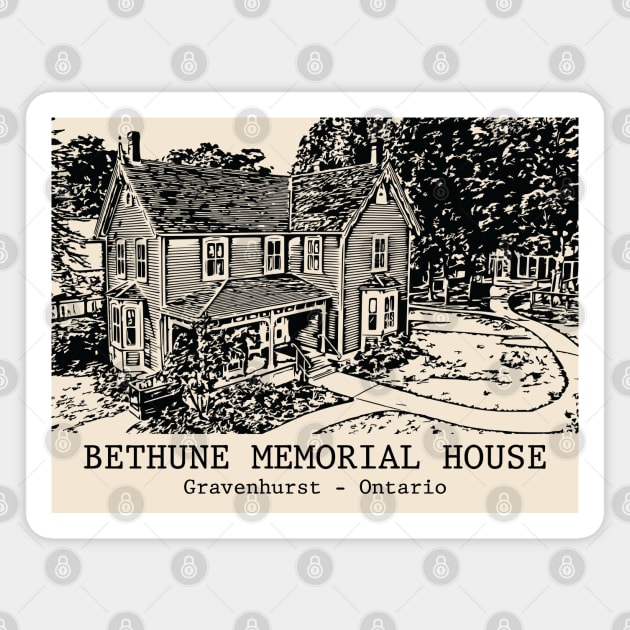 Bethune Memorial House - Gravenhurst ON Magnet by Lakeric